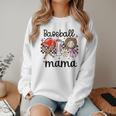 Baseball Mama Baseball Mom Cute T-Ball Mom Ballpark Mom Women Crewneck Sweatshirt
