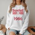 Baseball Mom Since 1986 Women Crewneck Sweatshirt