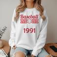 Baseball Mom Since 1991 Women Crewneck Sweatshirt Baseball Mom Since 1991 Women Crewneck Sweatshirt