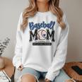 Baseball Mom Blue Varsity Baseball Mama Cute Mother's Day Women Crewneck Sweatshirt Baseball Mom Blue Varsity Baseball Mama Cute Mother's Day Women Crewneck Sweatshirt