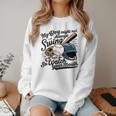 Baseball Mom My Boy Might Not Always Swing But I Do Women Crewneck Sweatshirt