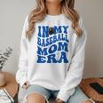 In My Baseball Mom Ear Blue Women Crewneck Sweatshirt