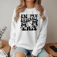 In My Baseball Mom Era Retro Groovy Sports Parent Women Crewneck Sweatshirt