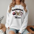 Baseball Mom Leopard Heart Game Day Love Mommy Women Crewneck Sweatshirt Baseball Mom Leopard Heart Game Day Love Mommy Women Crewneck Sweatshirt