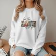 Baseball Mom Leopard For The Love Of The Game Bleached Women Women Crewneck Sweatshirt