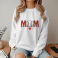 Baseball Mom Leopard Sports Players Mother's Day Women Crewneck Sweatshirt