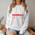 Baseball Mom Loud Proud Quote Game Day Sports Mama Saying Women Crewneck Sweatshirt