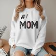 Baseball Mom Number One 1 Mother Baseball Lover Mother's Day Women Crewneck Sweatshirt Baseball Mom Number One 1 Mother Baseball Lover Mother's Day Women Crewneck Sweatshirt