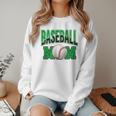 Baseball Mom Sports Green Women Crewneck Sweatshirt Baseball Mom Sports Green Women Crewneck Sweatshirt