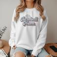 Baseball Mom Sporty Retro Baseball Team Momma Gray Women Crewneck Sweatshirt Baseball Mom Sporty Retro Baseball Team Momma Gray Women Crewneck Sweatshirt