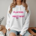 Baseball Players Have The Prettiest Moms Baseball Moms Women Crewneck Sweatshirt Baseball Players Have The Prettiest Moms Baseball Moms Women Crewneck Sweatshirt