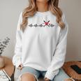 Baseball Softball Baseball Mom Heartbeat Baseball Women Crewneck Sweatshirt Baseball Softball Baseball Mom Heartbeat Baseball Women Crewneck Sweatshirt