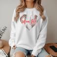 Cute Baseball Mom Heart Mother's Day Sport Mama Mom Life Women Crewneck Sweatshirt Cute Baseball Mom Heart Mother's Day Sport Mama Mom Life Women Crewneck Sweatshirt