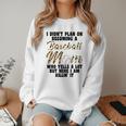 I Didn't Plan On Becoming a Baseball Mom Baseball Women Crewneck Sweatshirt