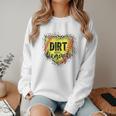 Dirt And Diamonds Baseball Leopard Baseball Mom Women Crewneck Sweatshirt