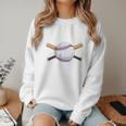 Dugout Mom Baseball Mommy Baseball Mother's Day Women Crewneck Sweatshirt