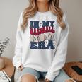 Groovy In My Baseball Mom Era Baseball Mama Mother's Day Women Crewneck Sweatshirt Groovy In My Baseball Mom Era Baseball Mama Mother's Day Women Crewneck Sweatshirt