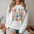 Groovy In My Baseball Mom Era Softball Game Day Women Crewneck Sweatshirt Groovy In My Baseball Mom Era Softball Game Day Women Crewneck Sweatshirt