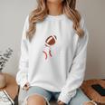 Mom Of Ballers USA Flag Football Baseball Mom Women Crewneck Sweatshirt
