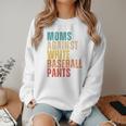 Moms Against Baseball Pants Baseball Mom Retro Women Crewneck Sweatshirt Moms Against Baseball Pants Baseball Mom Retro Women Crewneck Sweatshirt