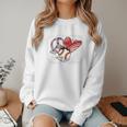 Peace Love Baseball Mom Mommy Premium Women Crewneck Sweatshirt Peace Love Baseball Mom Mommy Premium Women Crewneck Sweatshirt