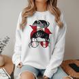 Peruvian Baseball Mom Peru Flag Baseball Girl Women Crewneck Sweatshirt