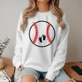 Pregnant Baseball Mom Pregnancy Announcement Baby Feet Belly Women Crewneck Sweatshirt Pregnant Baseball Mom Pregnancy Announcement Baby Feet Belly Women Crewneck Sweatshirt