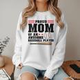 Proud Mom Of An Awesome Baseball Player Baseball Mom Women Crewneck Sweatshirt Proud Mom Of An Awesome Baseball Player Baseball Mom Women Crewneck Sweatshirt