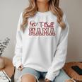 Retro Tball Mama Art Baseball Mom Softball Women Crewneck Sweatshirt Retro Tball Mama Art Baseball Mom Softball Women Crewneck Sweatshirt
