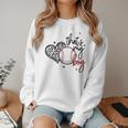 That's My Boy Leopard Heart Baseball Mom Premium Women Crewneck Sweatshirt That's My Boy Leopard Heart Baseball Mom Premium Women Crewneck Sweatshirt