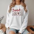 Vintage Baseball Mom Sport Humor Raglan Baseball Tee Women Crewneck Sweatshirt