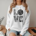 Women's Baseball Softball Baseball Mom LOVE Baseball Women Crewneck Sweatshirt
