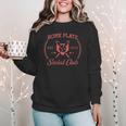 2024 Home Plate Social Club Softball Season Tee Baseball Mom Women Crewneck Sweatshirt 2024 Home Plate Social Club Softball Season Tee Baseball Mom Women Crewneck Sweatshirt