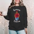 African American Baseball Mom Gemini Queen Zodiac Sign Women Crewneck Sweatshirt African American Baseball Mom Gemini Queen Zodiac Sign Women Crewneck Sweatshirt