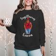 African American Baseball Mom Sagittarius Queen Zodiac Sign Women Crewneck Sweatshirt African American Baseball Mom Sagittarius Queen Zodiac Sign Women Crewneck Sweatshirt