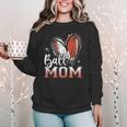 Ball Mom Football Baseball Mom Women Crewneck Sweatshirt