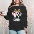 Ball Mom Soccer Baseball Mom Heart Women Crewneck Sweatshirt Ball Mom Soccer Baseball Mom Heart Women Crewneck Sweatshirt