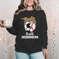 Ball MomMom Soccer Baseball Mom Mom Women Crewneck Sweatshirt