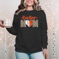Baller Mom Leopard Basketball Baseball Mom Women Crewneck Sweatshirt