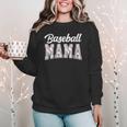 Baseball Mama Baseball Mom Women Proud Retro Women Crewneck Sweatshirt