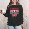 Baseball Mom Since 1981 Women Crewneck Sweatshirt