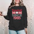 Baseball Mom Since 1985 Women Crewneck Sweatshirt