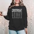 Baseball Mom Alphabet Mommy Mother's Day Motivational Saying Women Crewneck Sweatshirt Baseball Mom Alphabet Mommy Mother's Day Motivational Saying Women Crewneck Sweatshirt