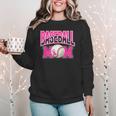 BASEBALL MOM BREAST CANCER RIBBON PINK SPORTS MOM Women Crewneck Sweatshirt BASEBALL MOM BREAST CANCER RIBBON PINK SPORTS MOM Women Crewneck Sweatshirt
