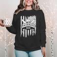 Baseball MOM Cool USA American Flag Family Reunion Women Crewneck Sweatshirt Baseball MOM Cool USA American Flag Family Reunion Women Crewneck Sweatshirt