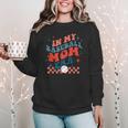 In My Baseball Mom Era Groovy Mom Baseball Mama Mother's Day Women Crewneck Sweatshirt In My Baseball Mom Era Groovy Mom Baseball Mama Mother's Day Women Crewneck Sweatshirt