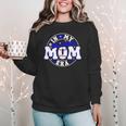 Baseball Mom Era Player Mother Game Day Women Crewneck Sweatshirt