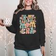 In My Baseball Mom Era Women Crewneck Sweatshirt