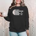 Baseball Mom Essential Oils Meme For Oily Oils Mom Women Crewneck Sweatshirt