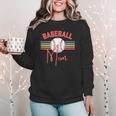 BASEBALL MOM Fun RETRO LOOK Women Crewneck Sweatshirt
